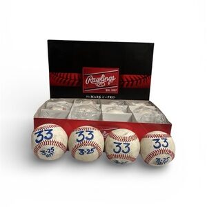 Rawlings Baseballs with Red Stitching